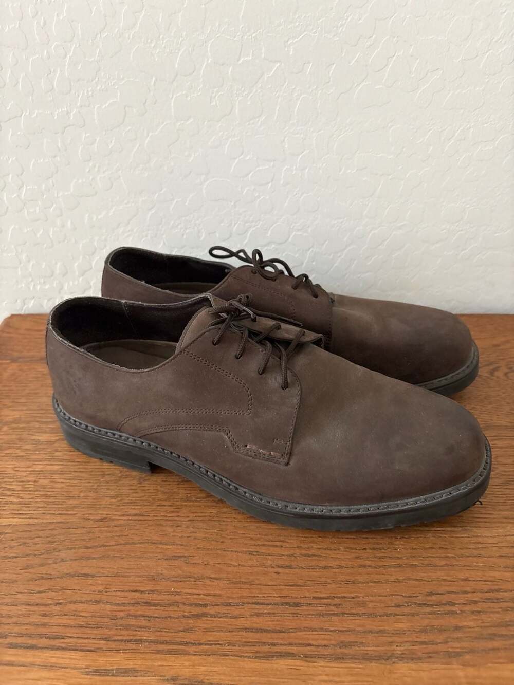 Nunn Bush Brown Leather Derby Shoes Size 10.5M